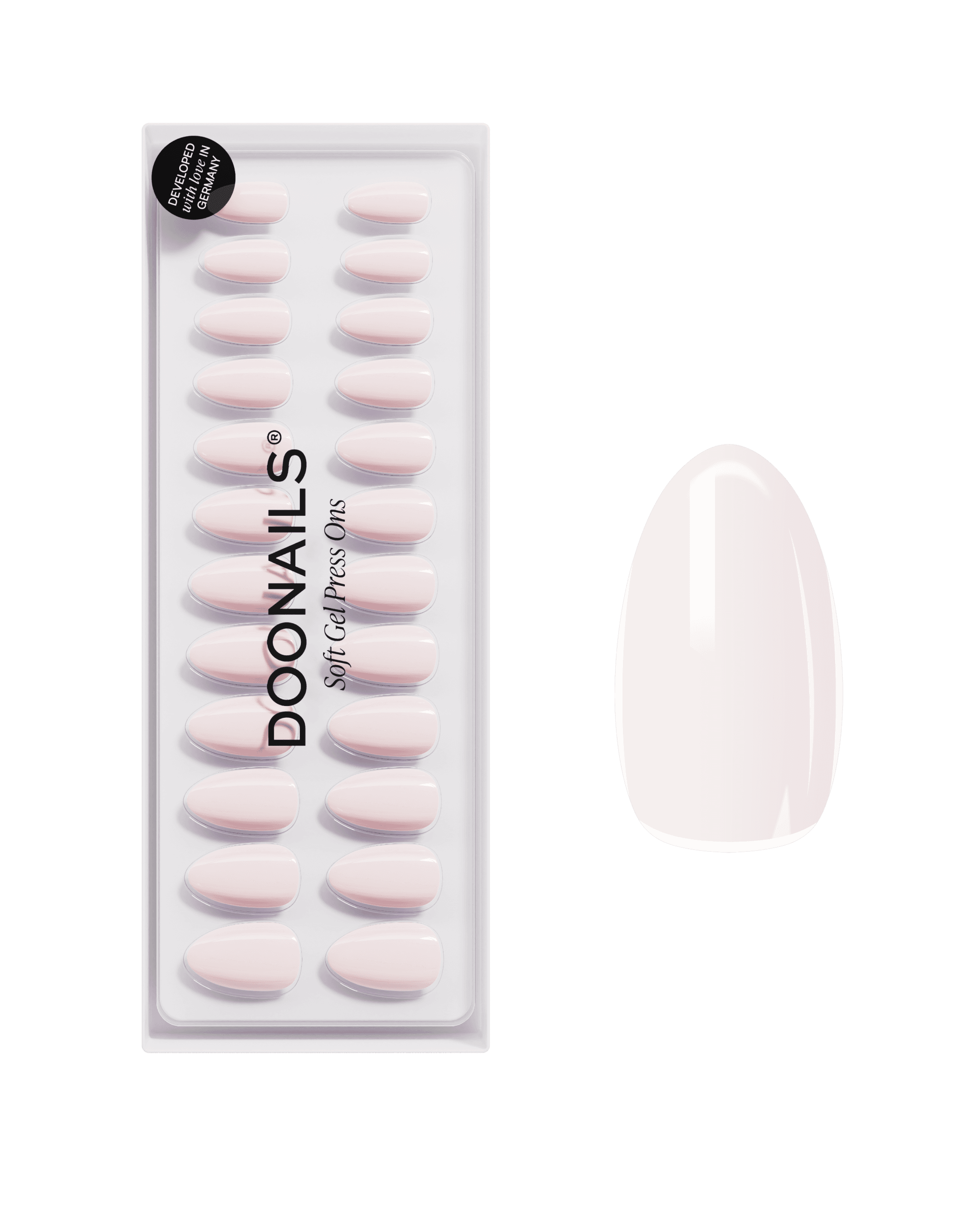 DOONAILS Soft Gel Press Ons Short Almond Pillow Talk