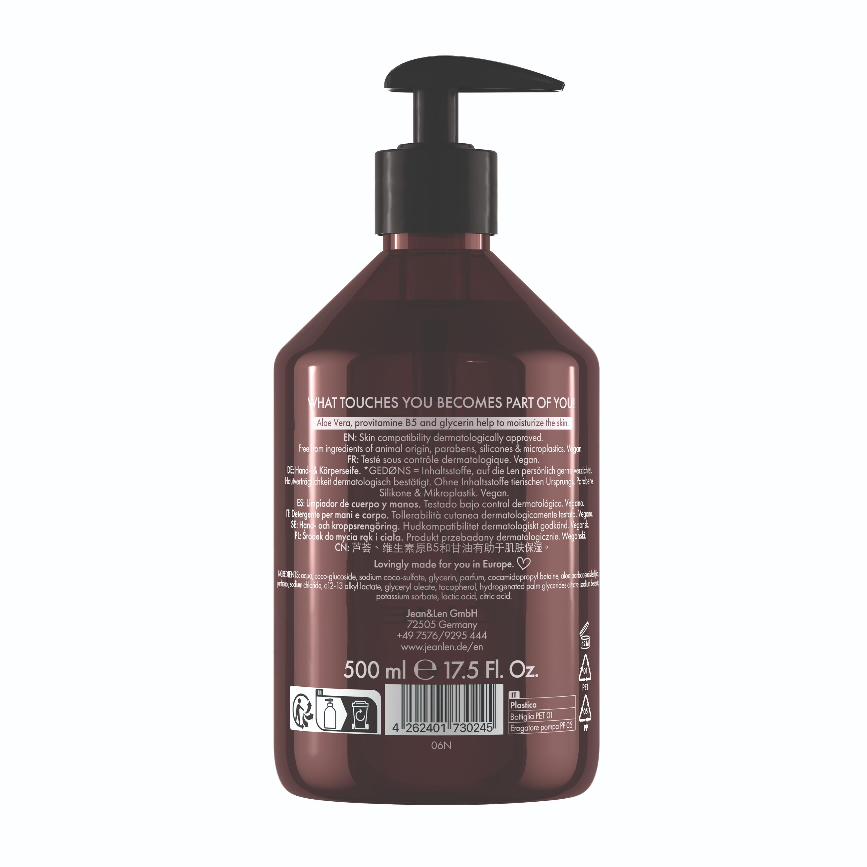 Produktbild Jean&Len Hand&Body Cleanser Peony/Lychee 3 von 3