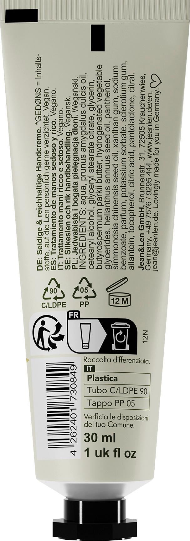 Produktbild Jean&Len Handcreme Silky&Rich Hand Treatment 2 von 2