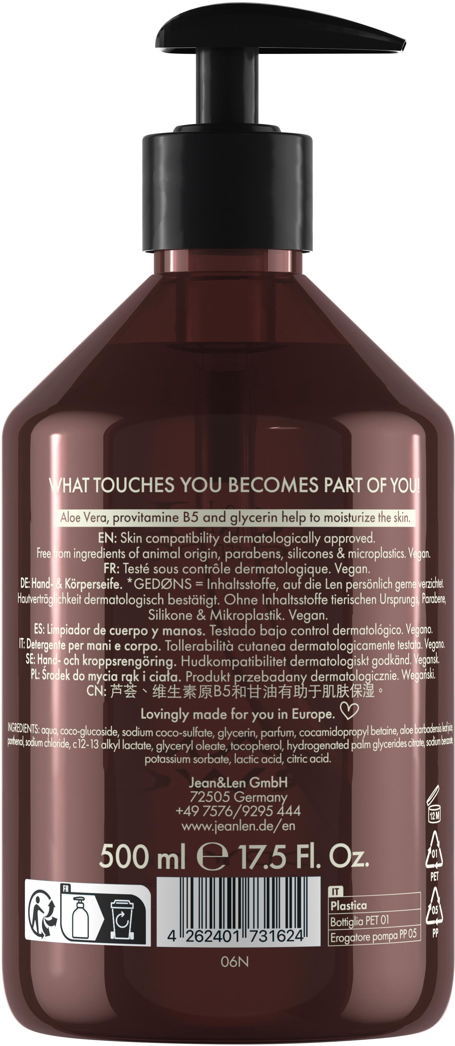 Produktbild Jean&Len Hand&Body Cleanser Bergamot/Cedarwood 2 von 3