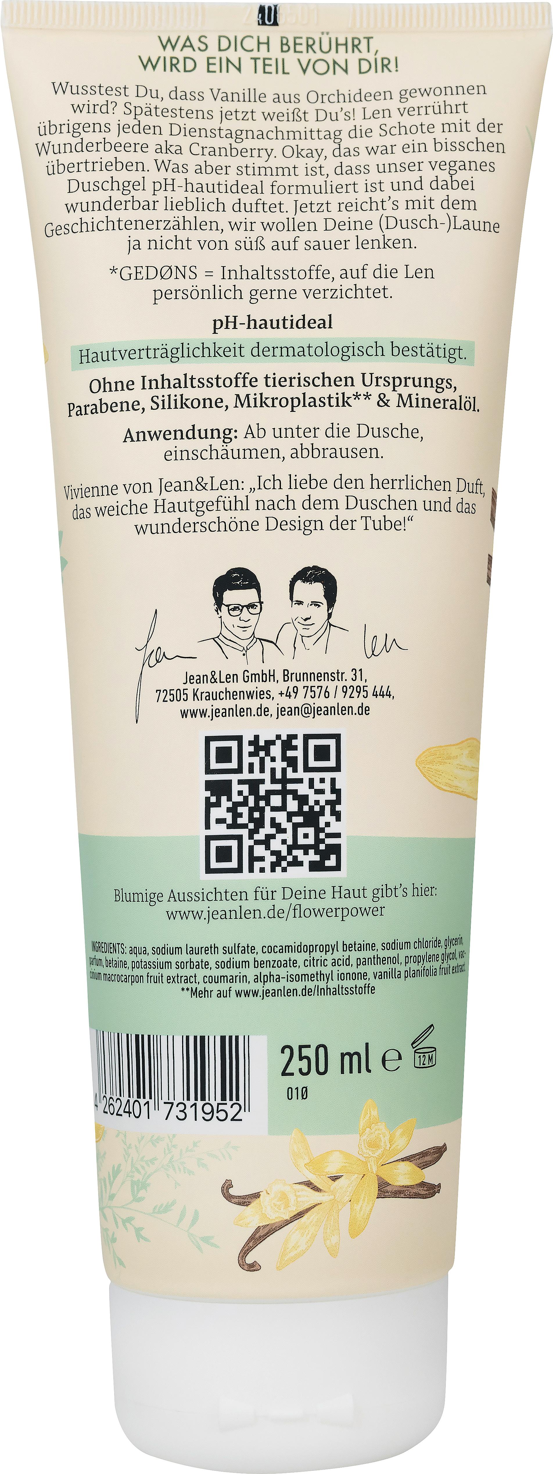 Produktbild Jean&Len Duschgel Cranberry Vanille 2 von 3