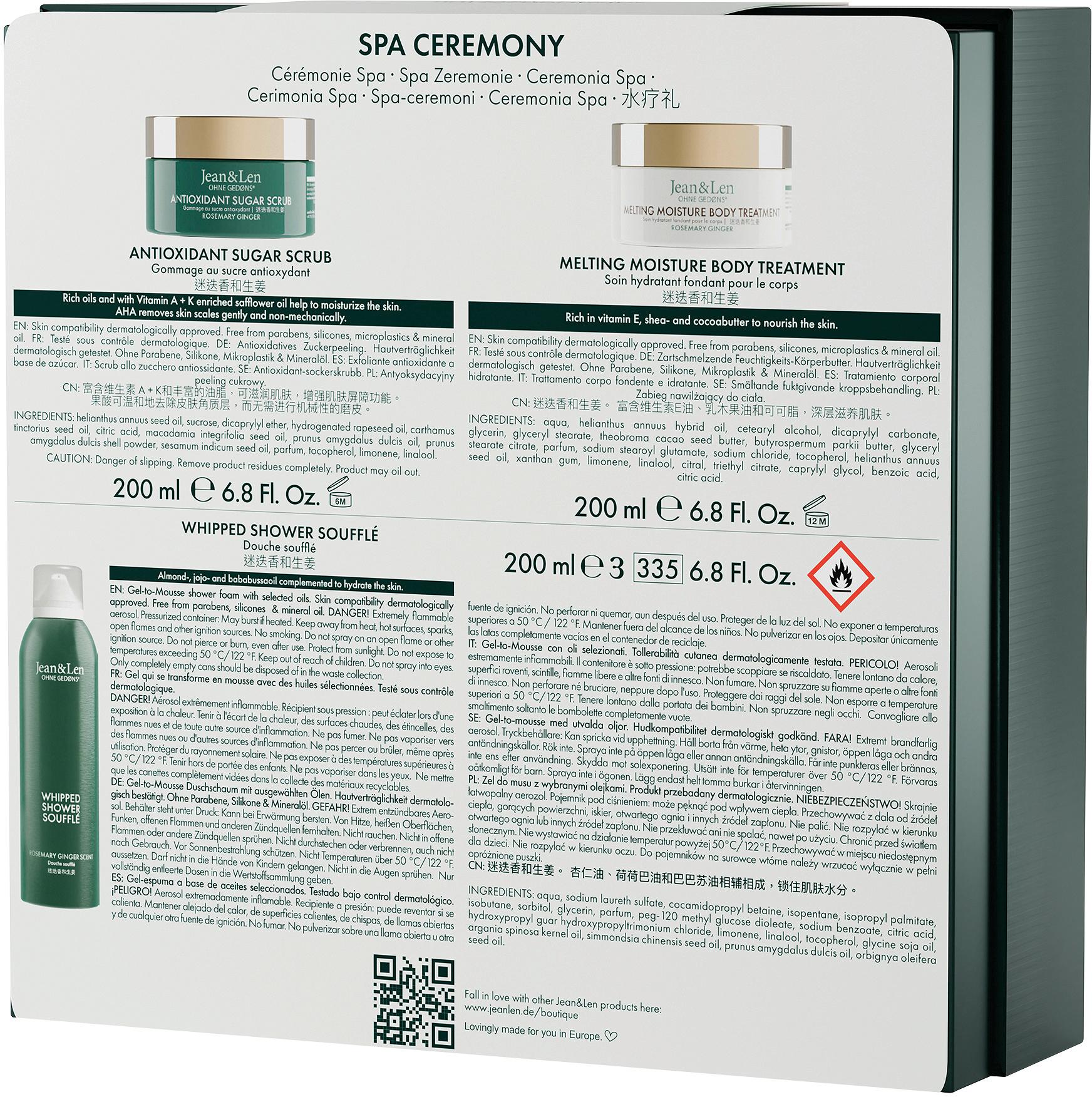 Produktbild Jean&Len Spa Ceremony Rosemary/Ginger Geschenkpackung 2 von 3
