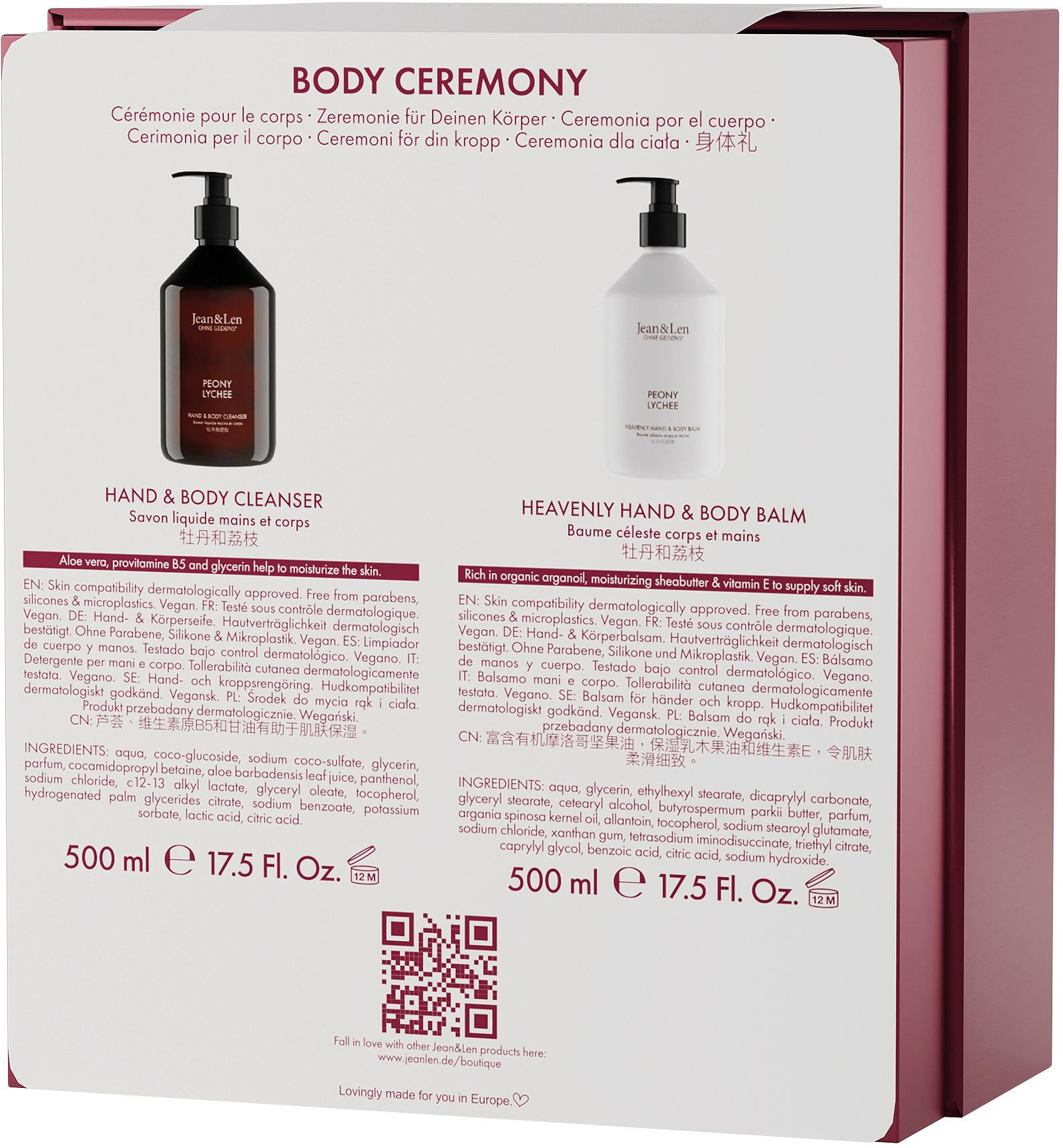 Produktbild Jean&Len Body Ceremony Giftbox Peony/Lychee Geschenkpackung 2 von 3