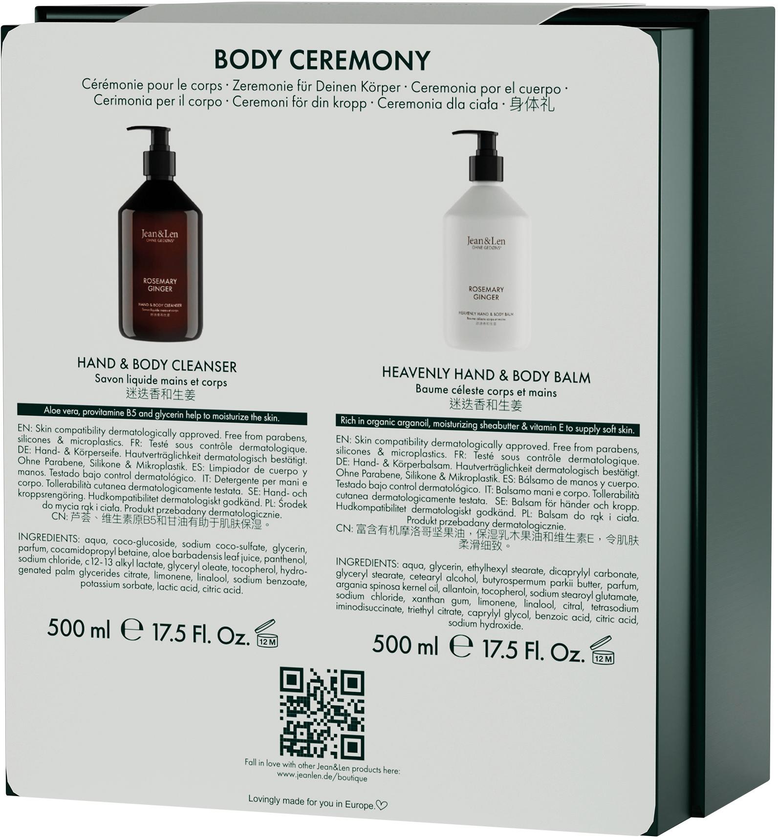 Produktbild Jean&Len Body Ceremony Giftbox Rosemary/Ginger Geschenkpackung 2 von 3