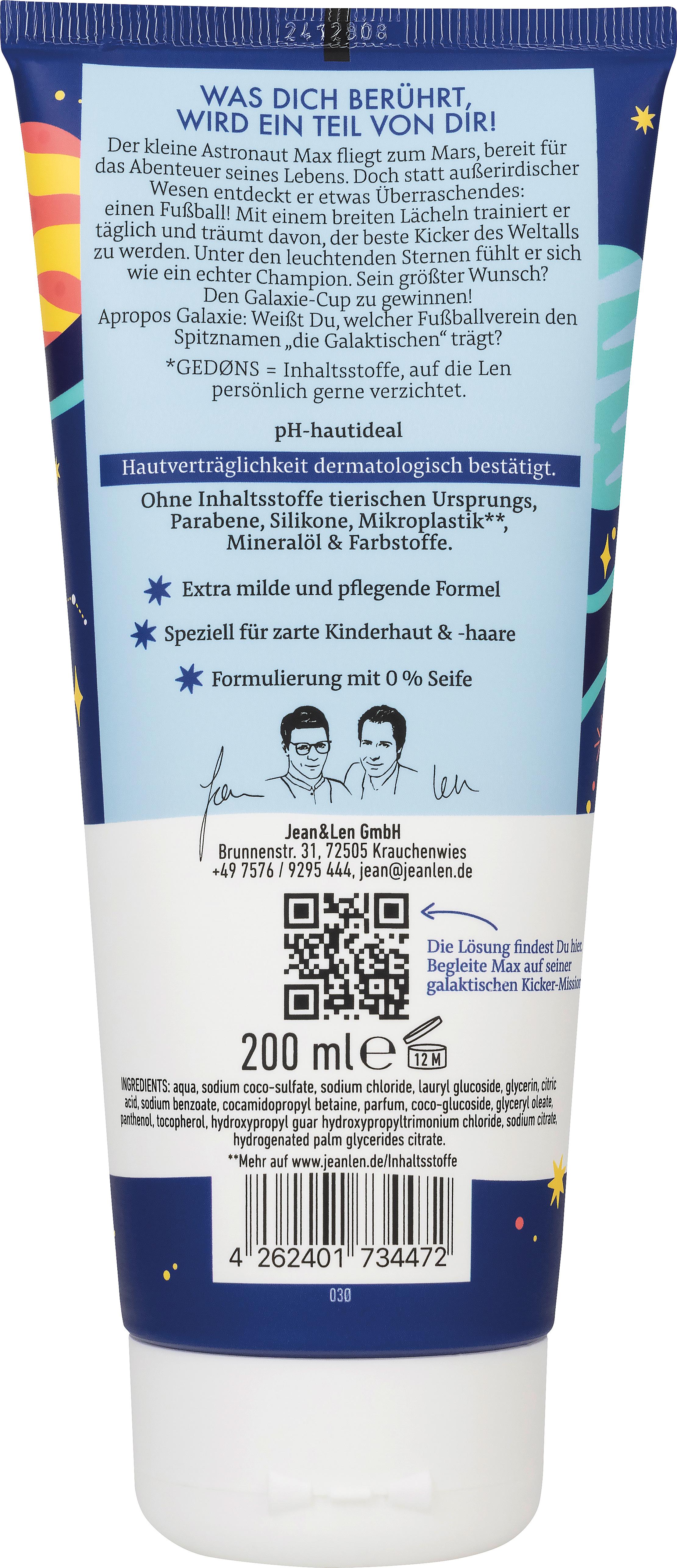 Produktbild Jean&Len Duschgel 2in1 Kicker 2 von 3