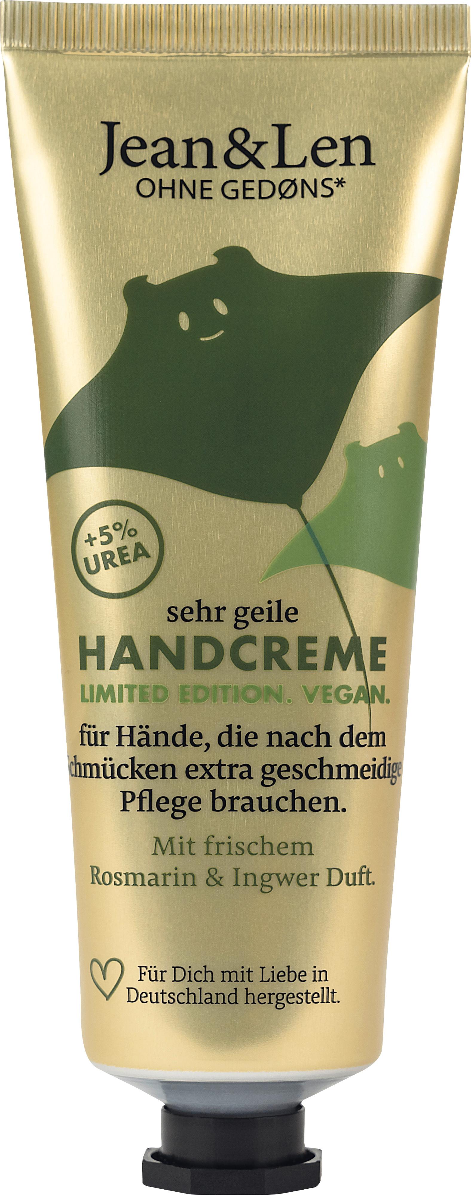 Jean&Len Philosophie Handcreme Rochen 5% Urea Rosemary/Ginger