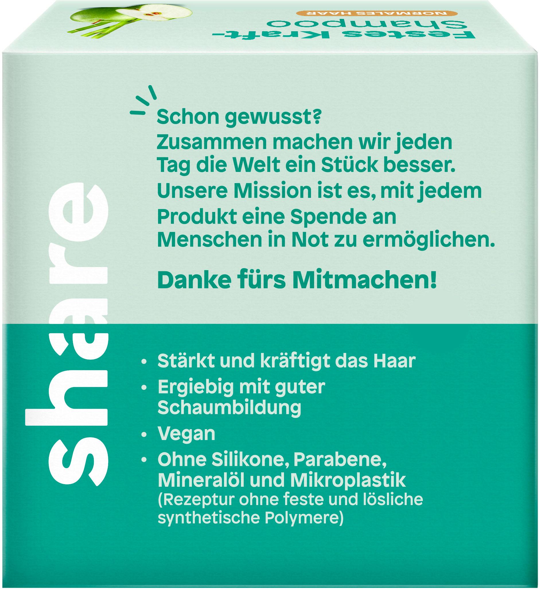 Produktbild share Festes Kraft-Shampoo Grüner Apfel&Bambus 2 von 2