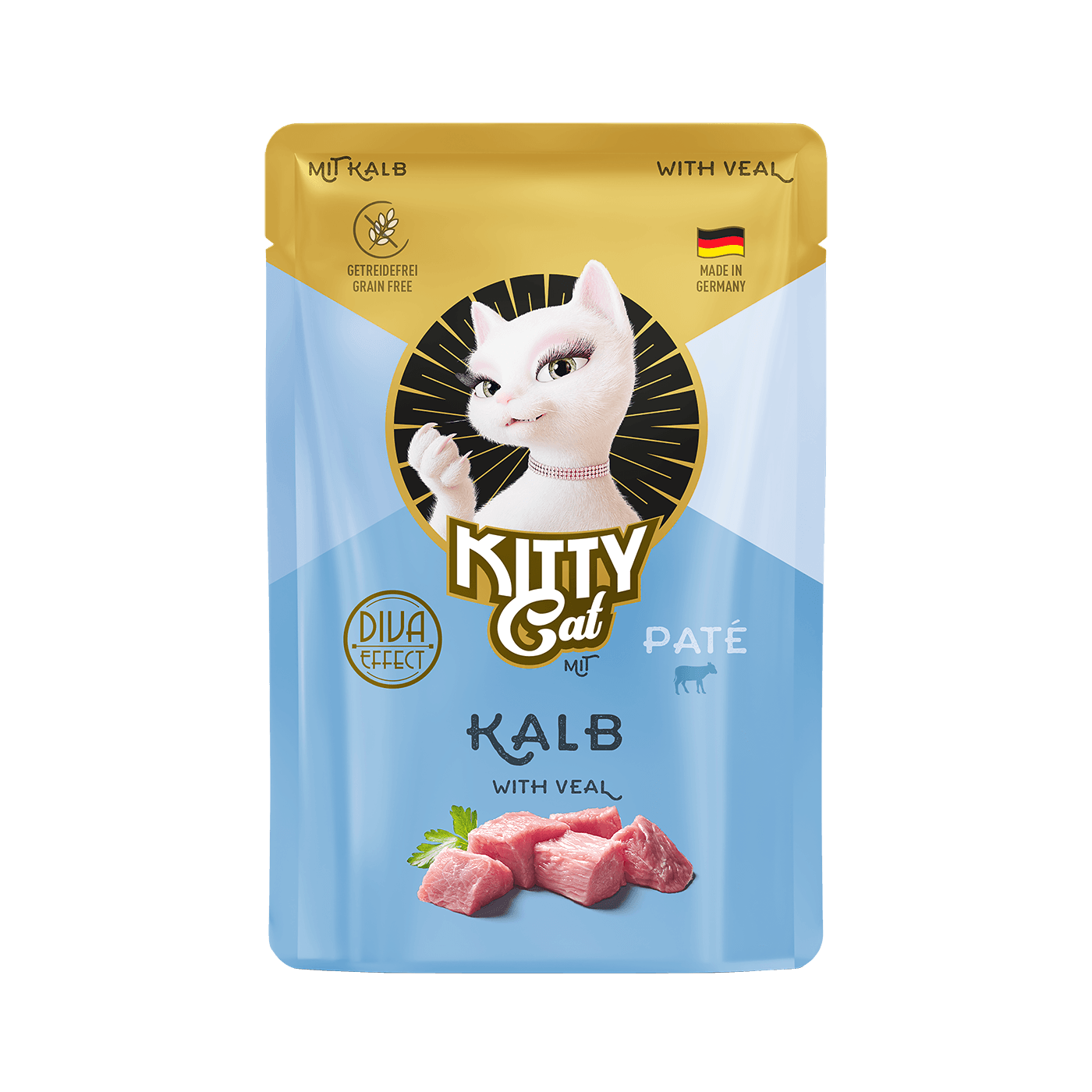 KITTY Cat Katzennassfutter Paté Kalb