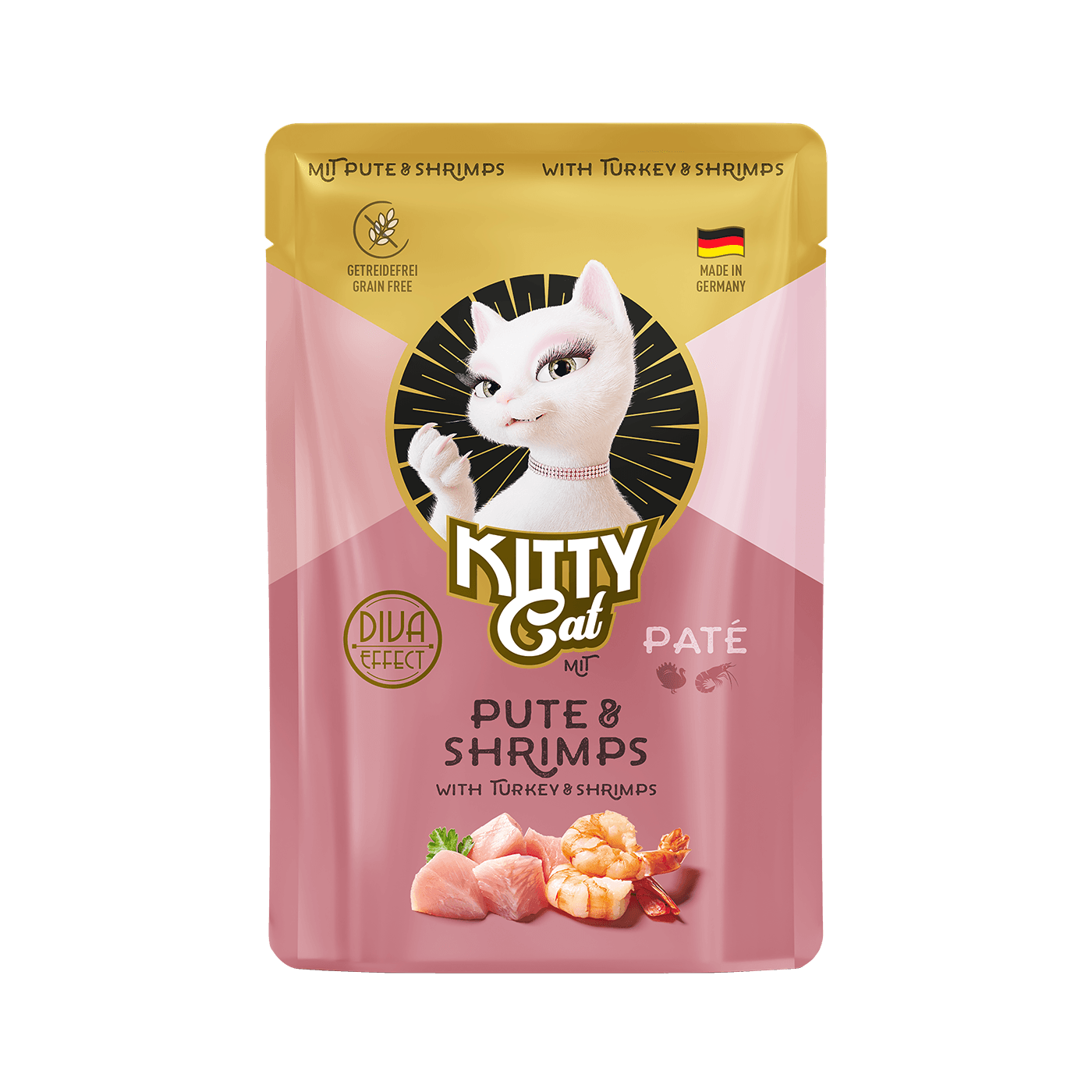 KITTY Cat Katzennassfutter Paté Pute & Shrimps