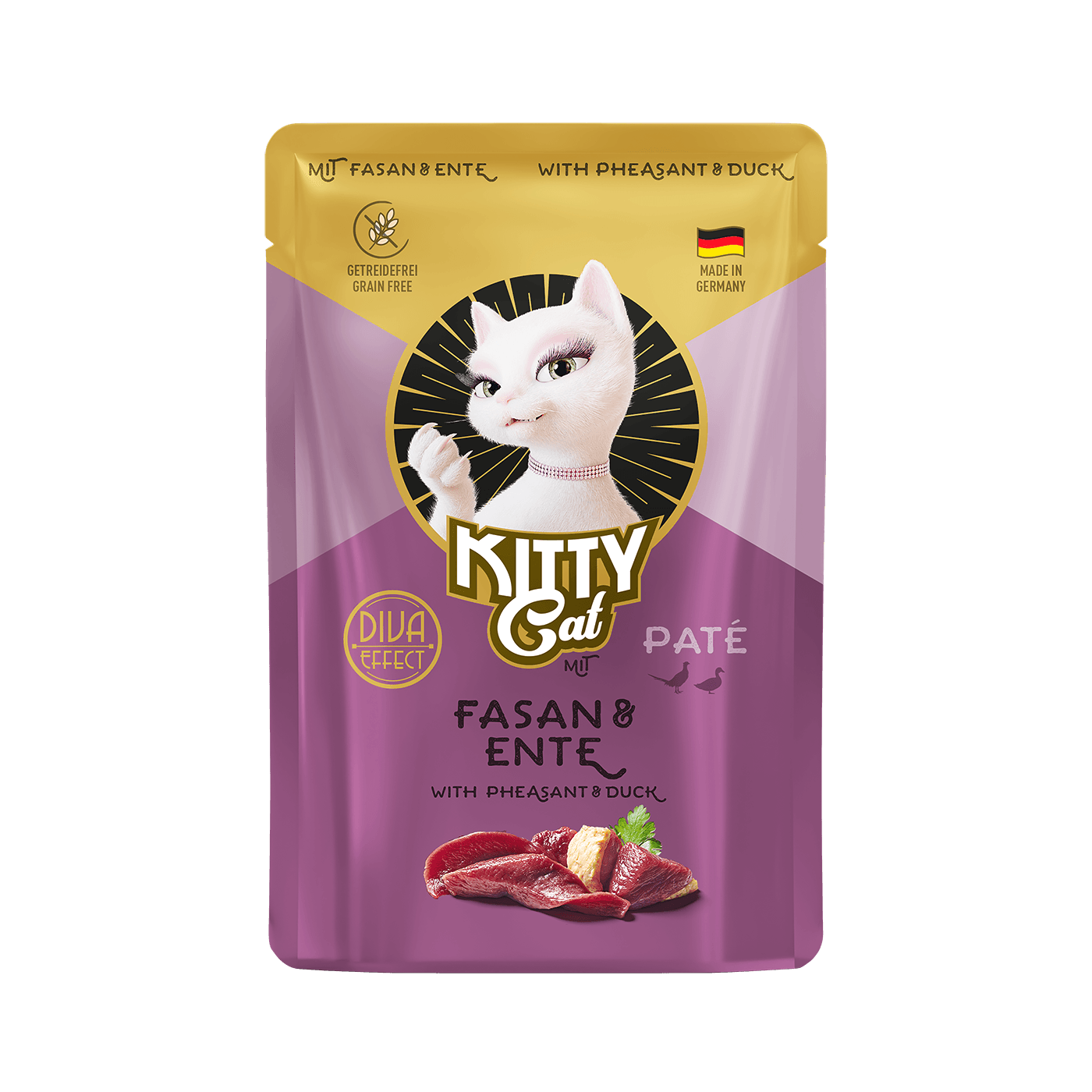 KITTY Cat Katzennassfutter Paté Fasan & Ente