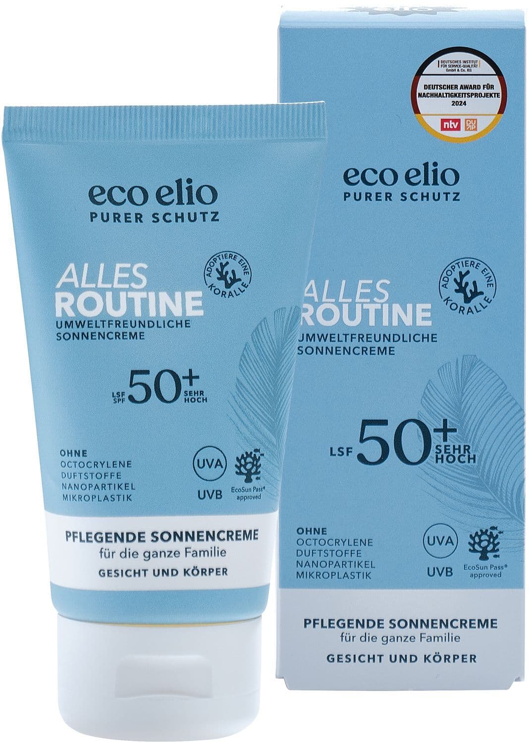 eco elio Alles Routine Sonnencreme LSF50+