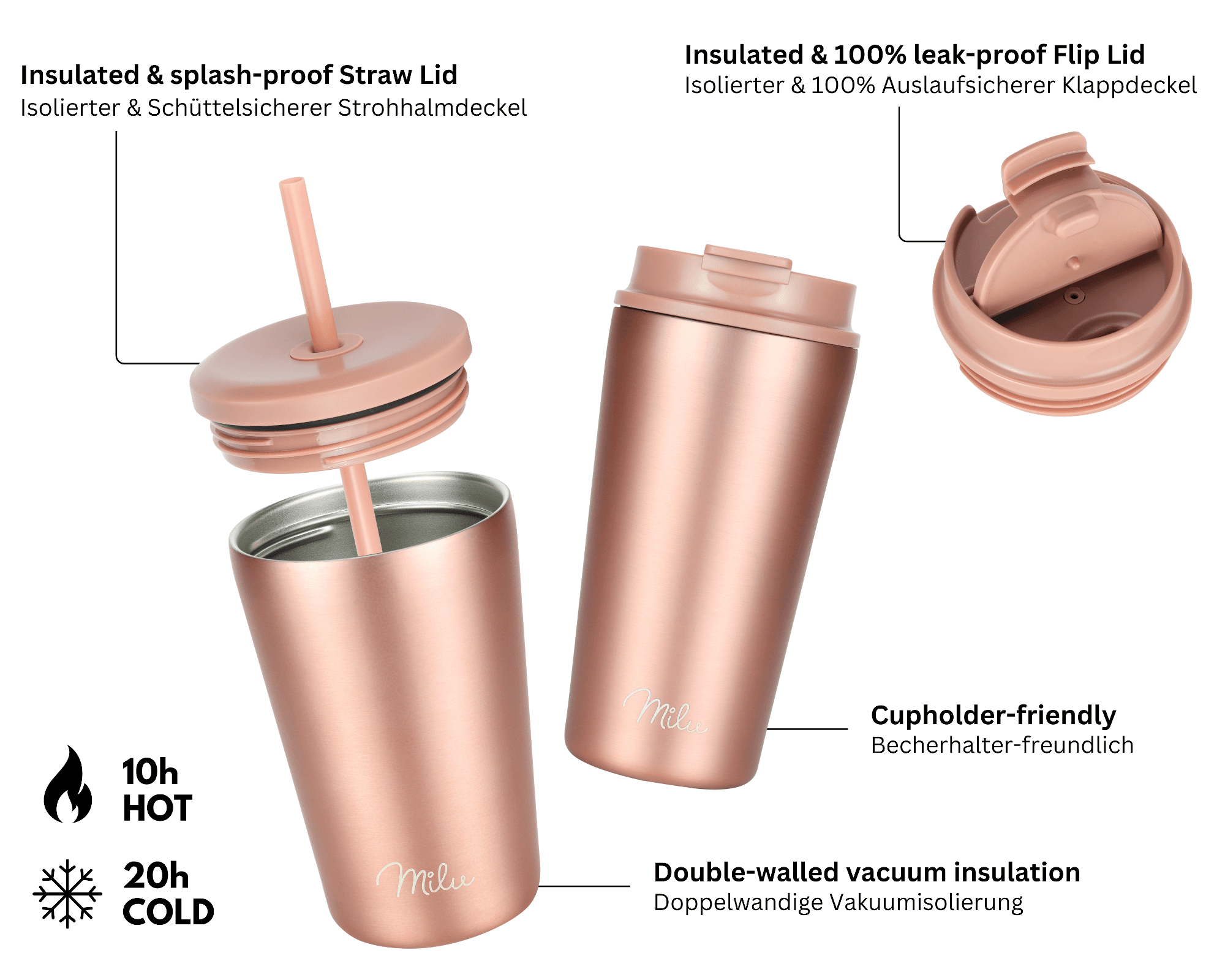 Produktbild Milu Isolierbecher-Set 500ml 2 von 3