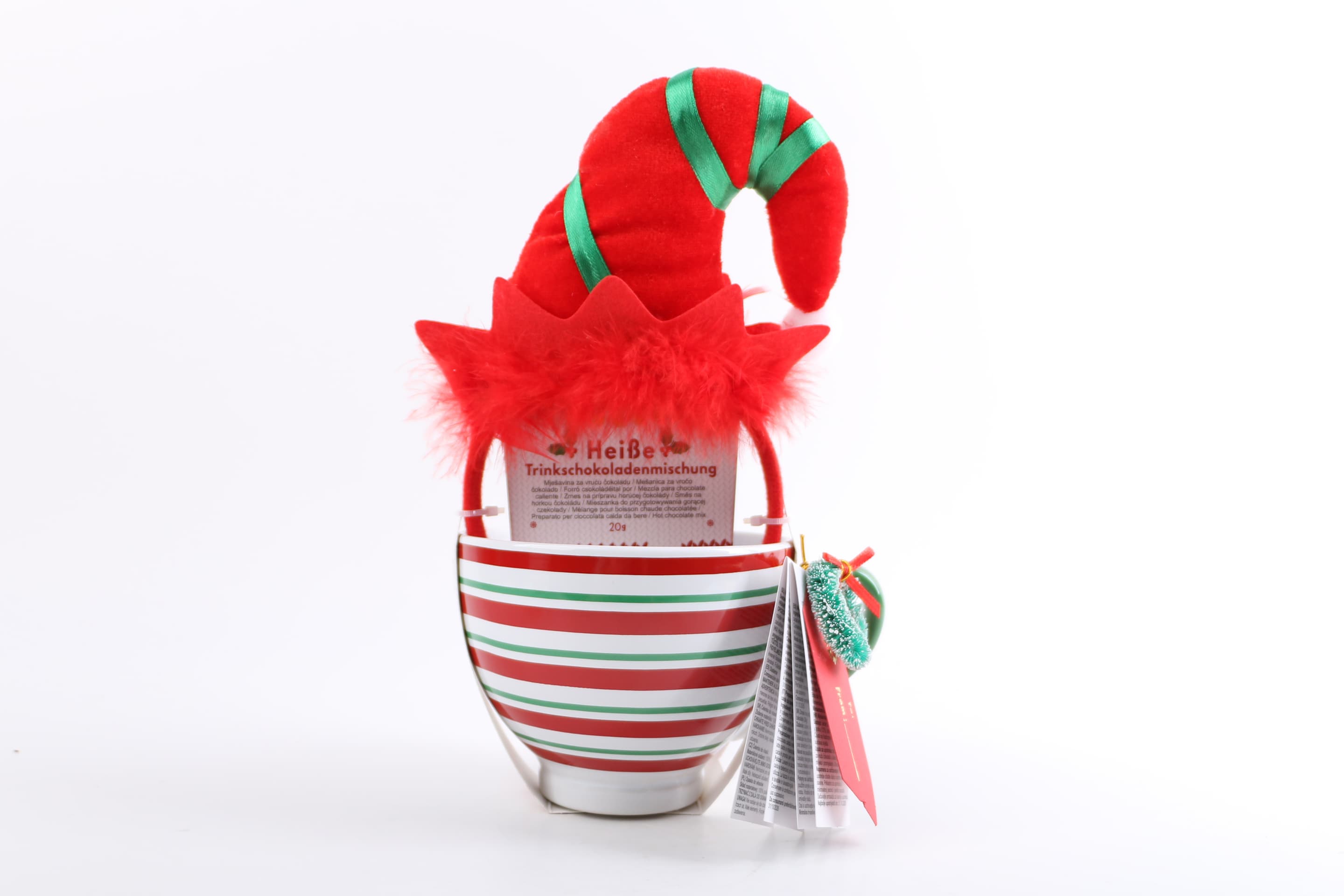 DOLCE VITA GIFTS Tasse mit Trinkschokoladenmischung & Haarreif Hut
