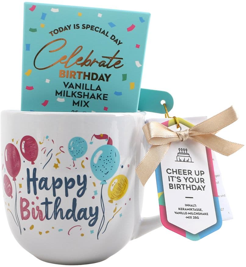 DOLCE VITA GIFTS Mug mit Milkshake Kit
