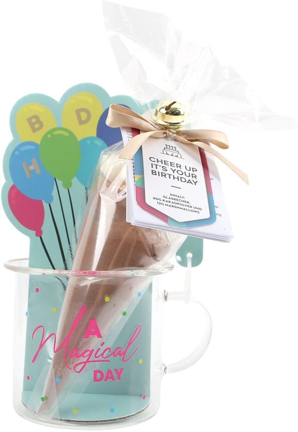 DOLCE VITA GIFTS Glasbecher mit Milkshake Hot Chocolate