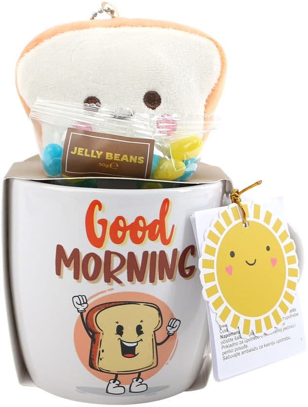 DOLCE VITA GIFTS Tasse mit Plüsch und Jelly Beans