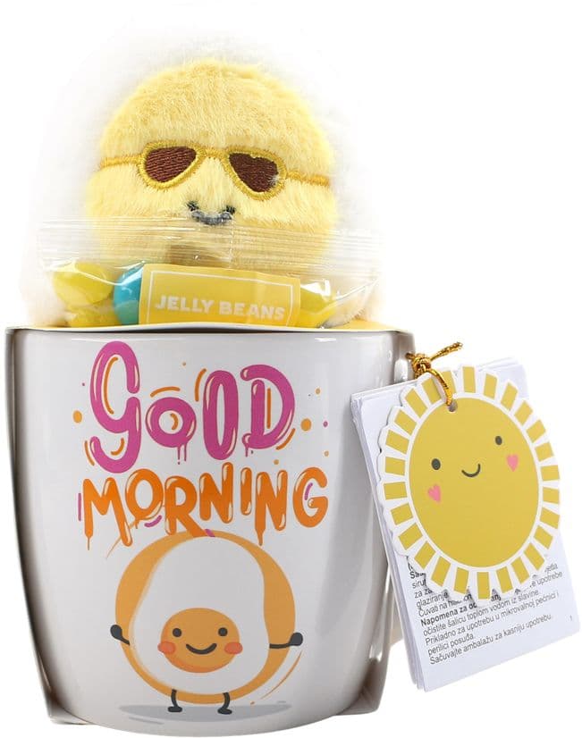 DOLCE VITA GIFTS Tasse mit Plüsch und Jelly Beans