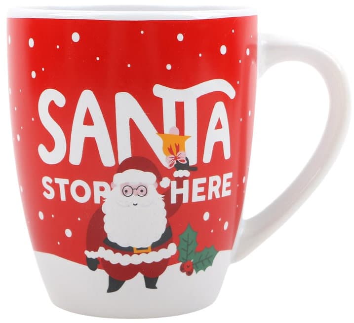 DOLCE VITA GIFTS Tasse & Plüschtier Weihnachtsmann Geschenkpackung
