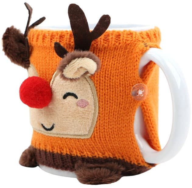 DOLCE VITA GIFTS Tasse & Trinkschokoladenmischung Rentier Geschenkpackung