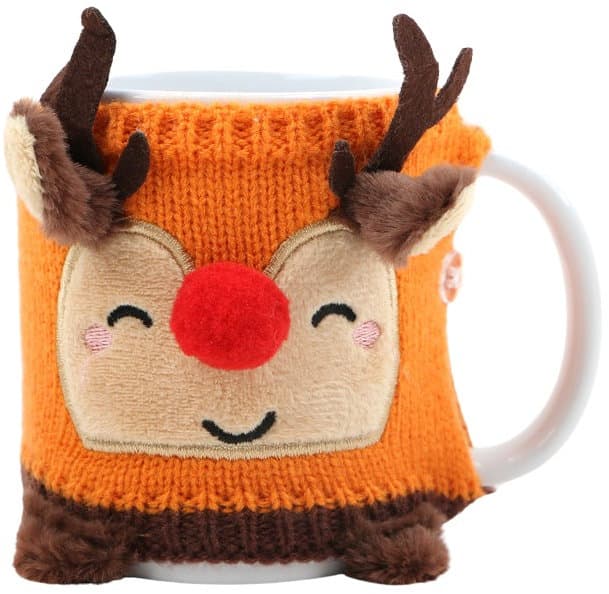 DOLCE VITA GIFTS Tasse & Trinkschokoladenmischung Rentier Geschenkpackung