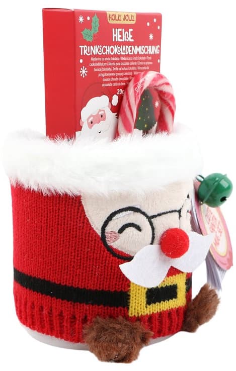 DOLCE VITA GIFTS Tasse & Trinkschokoladenmischung Weihnachtsmann Geschenkpackung
