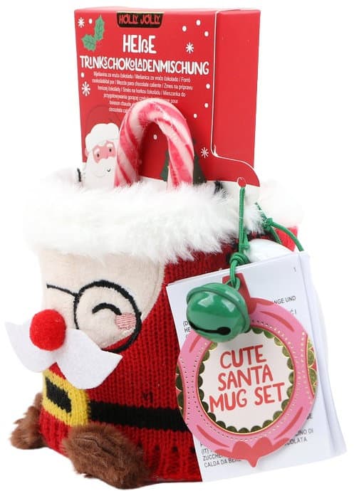 DOLCE VITA GIFTS Tasse & Trinkschokoladenmischung Weihnachtsmann Geschenkpackung