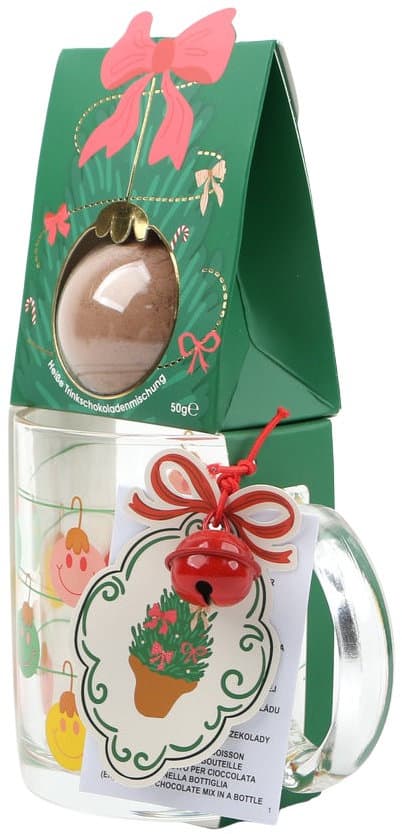 DOLCE VITA GIFTS Tasse & Trinkschokoladenmischung Sweet House Geschenkpackung