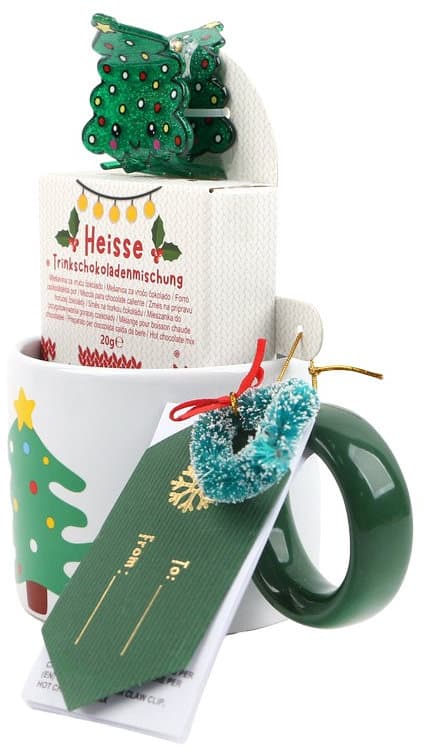 DOLCE VITA GIFTS Tasse & Trinkschokoladenmischung Christmas Geschenkpackung