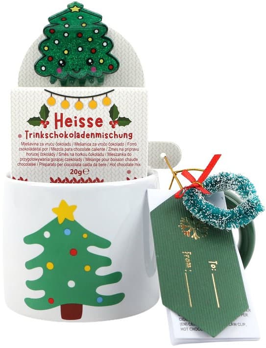 DOLCE VITA GIFTS Tasse & Trinkschokoladenmischung Christmas Geschenkpackung