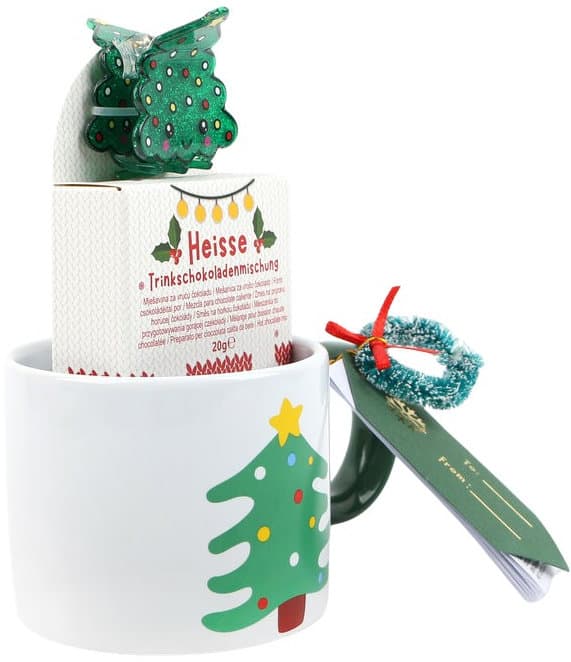 DOLCE VITA GIFTS Tasse & Trinkschokoladenmischung Christmas Geschenkpackung