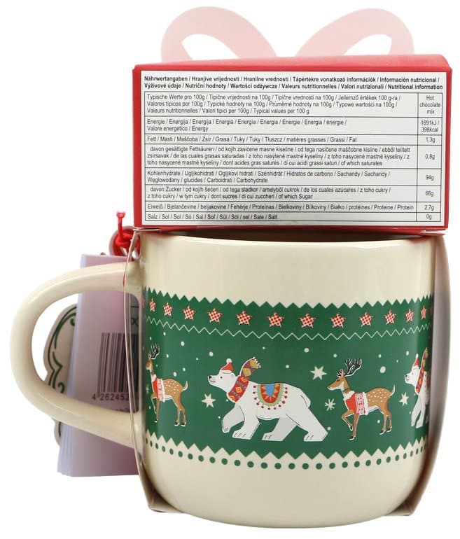 DOLCE VITA GIFTS Tasse & Trinkschokoladenmischung Polar Bear Geschenkpackung