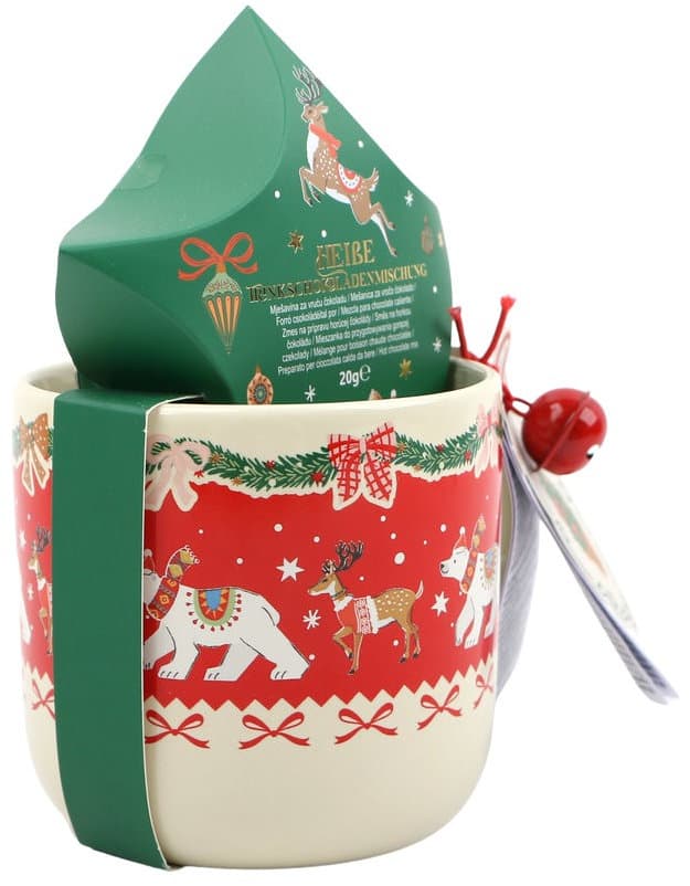 DOLCE VITA GIFTS Tasse & Trinkschokoladenmischung Polar Bear Geschenkpackung