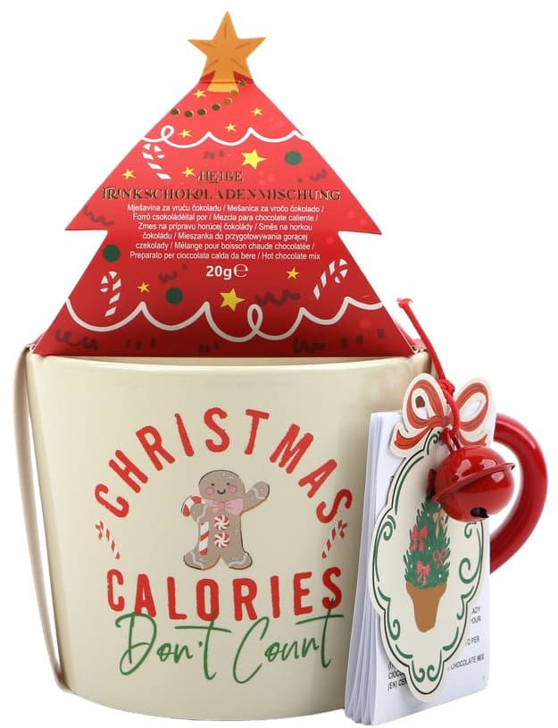 DOLCE VITA GIFTS Tasse & Trinkschokoladenmischung Geschenkpackung