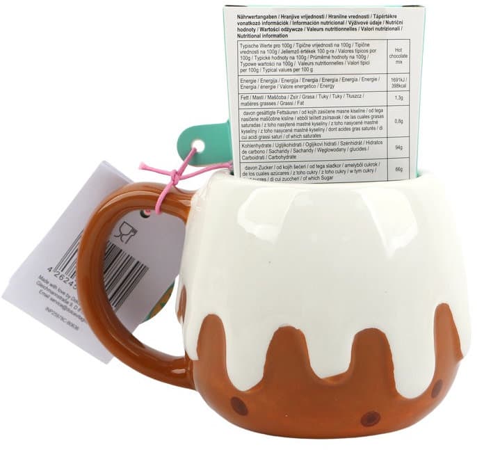 DOLCE VITA GIFTS Tasse & Trinkschokoladenmischung Joyful Geschenkpackung
