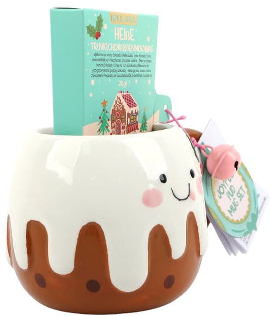 DOLCE VITA GIFTS Tasse & Trinkschokoladenmischung Joyful Geschenkpackung