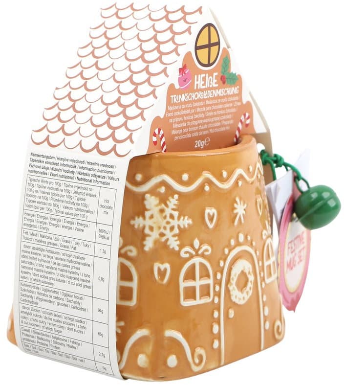 DOLCE VITA GIFTS Tasse & Trinkschokoladenmischung Gingerbread Geschenkpackung