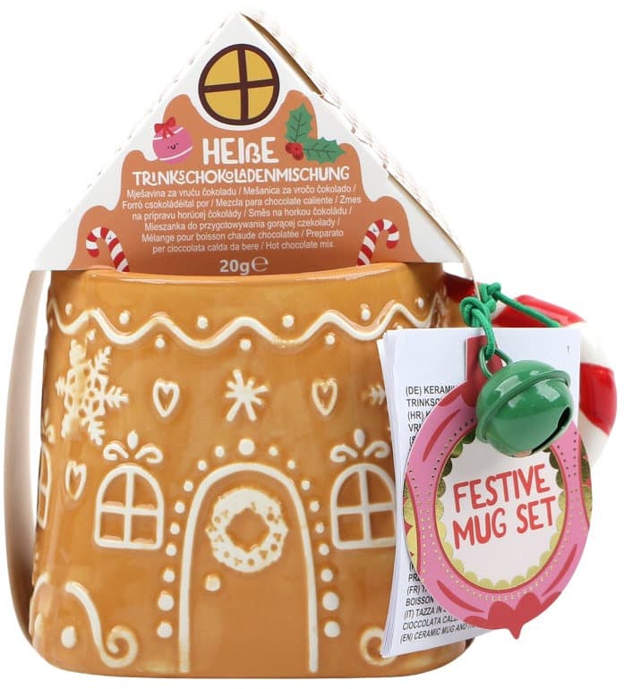 DOLCE VITA GIFTS Tasse & Trinkschokoladenmischung Gingerbread Geschenkpackung