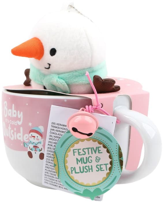 DOLCE VITA GIFTS Tasse Snowman Geschenkpackung