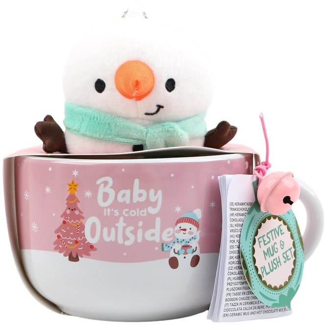 DOLCE VITA GIFTS Tasse Snowman Geschenkpackung