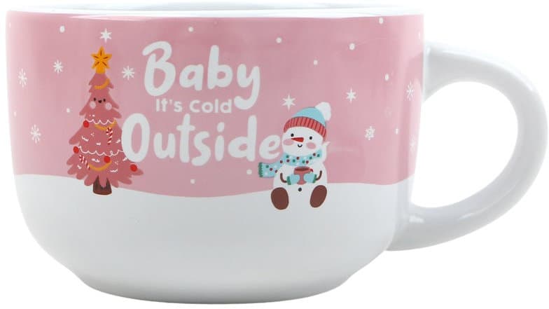 DOLCE VITA GIFTS Tasse Snowman Geschenkpackung