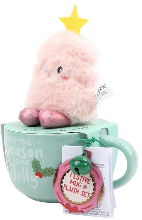 DOLCE VITA GIFTS Tasse & Plüschtier Festive Geschenkpackung