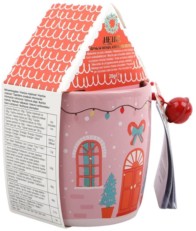 DOLCE VITA GIFTS Tasse & Trinkschokoladenmischung Sweet House Geschenkpackung