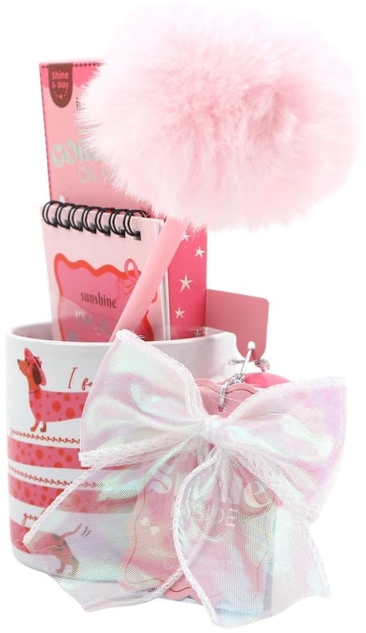 DOLCE VITA GIFTS Tasse & Notizbuch mit Stift Geschenkpackung