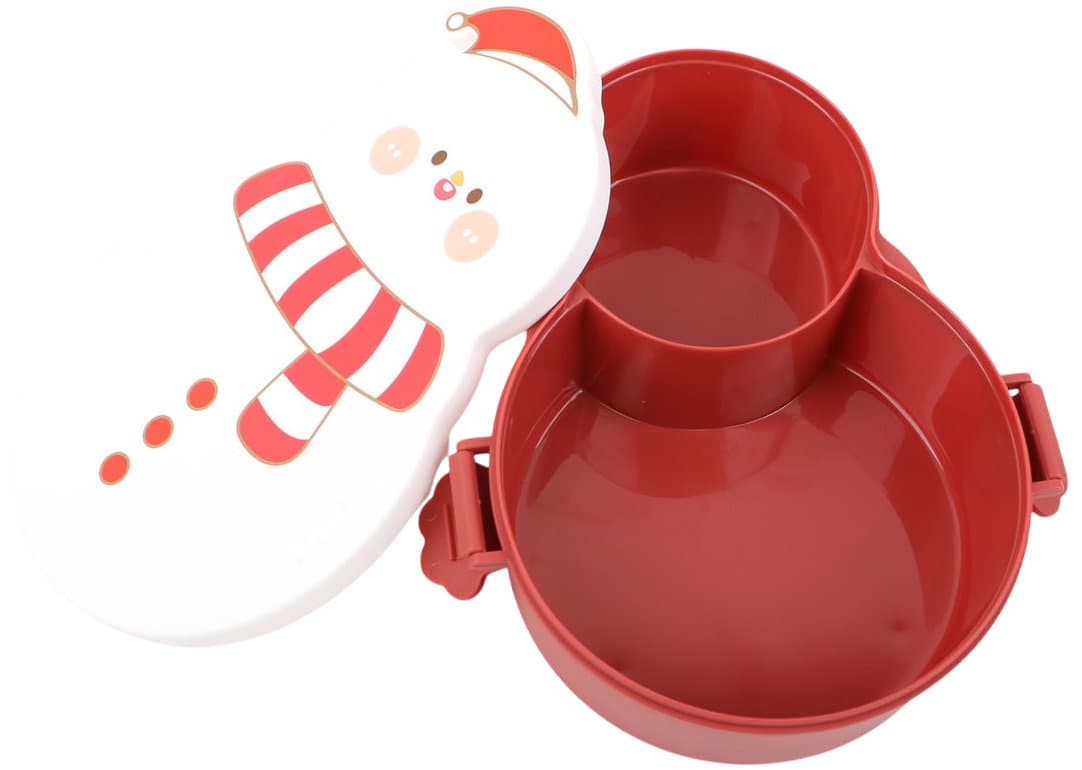DOLCE VITA GIFTS Lunchbox & Trinkschokoladenmischung Snowman Geschenkpackung