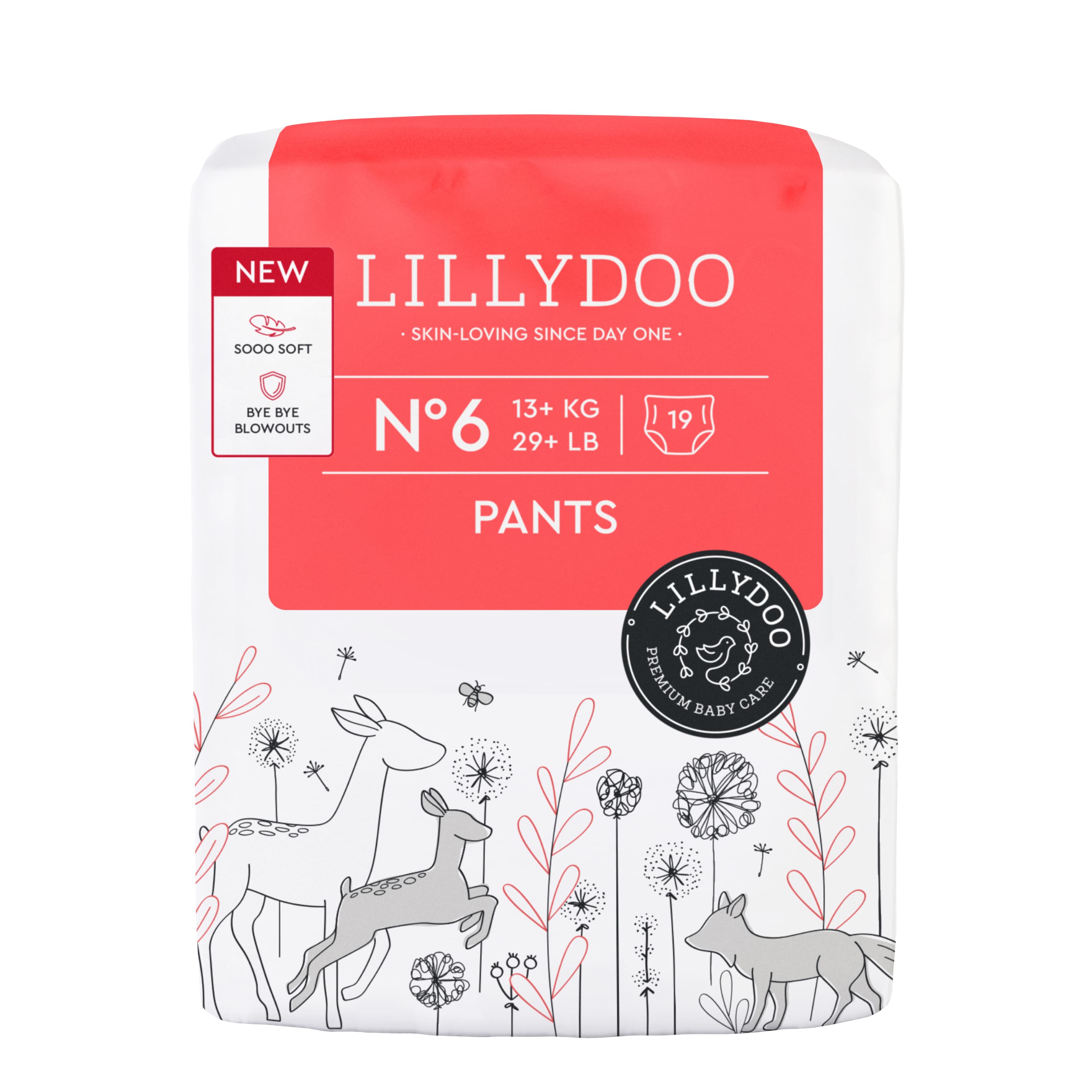 LILLYDOO Hautfreundliche Pants, Größe 6 (13+kg)