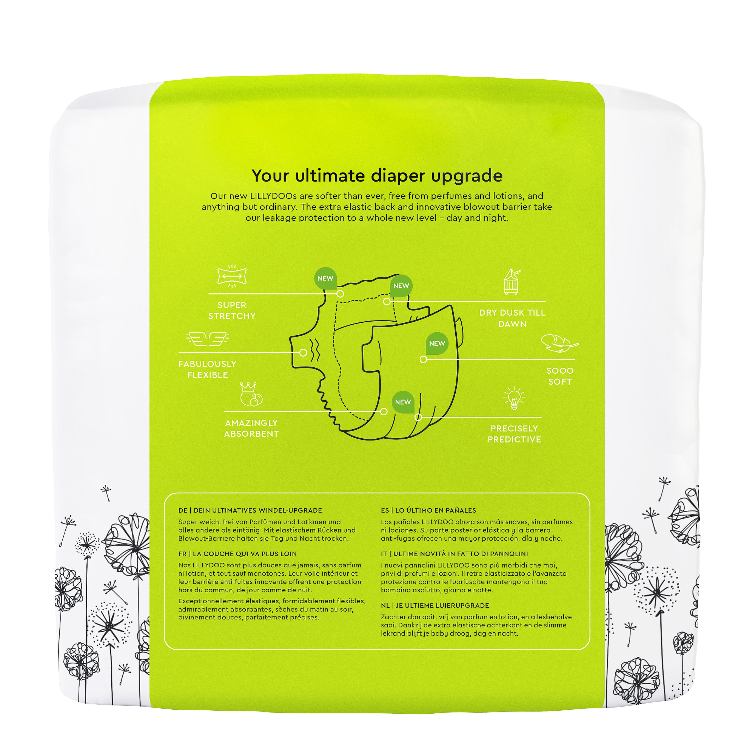 Produktbild LILLYDOO Hautfreundliche Windeln Monatsbox, Größe 3 (6-10kg) 2 von 8