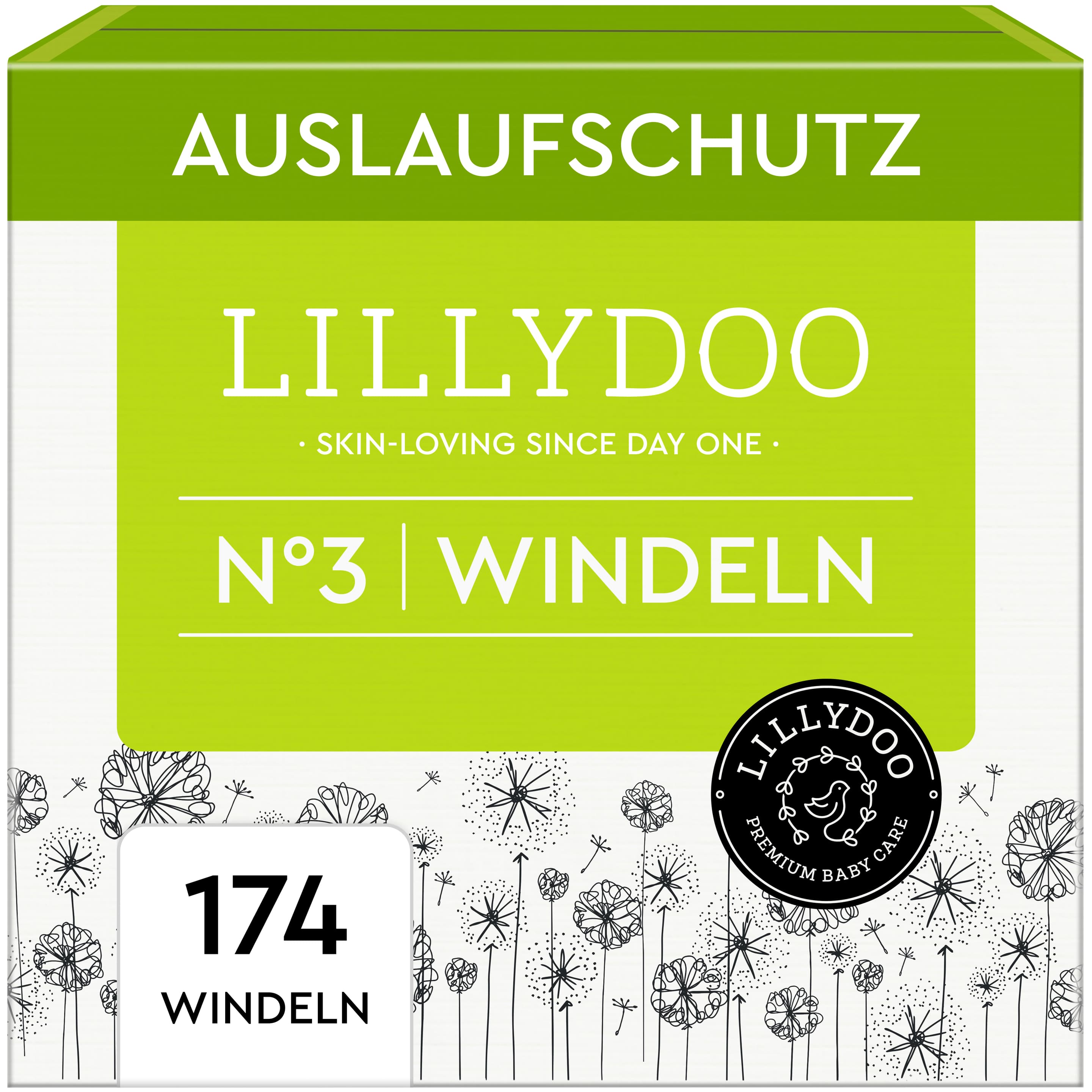 LILLYDOO Hautfreundliche Windeln Monatsbox, Größe 3 (6-10kg)