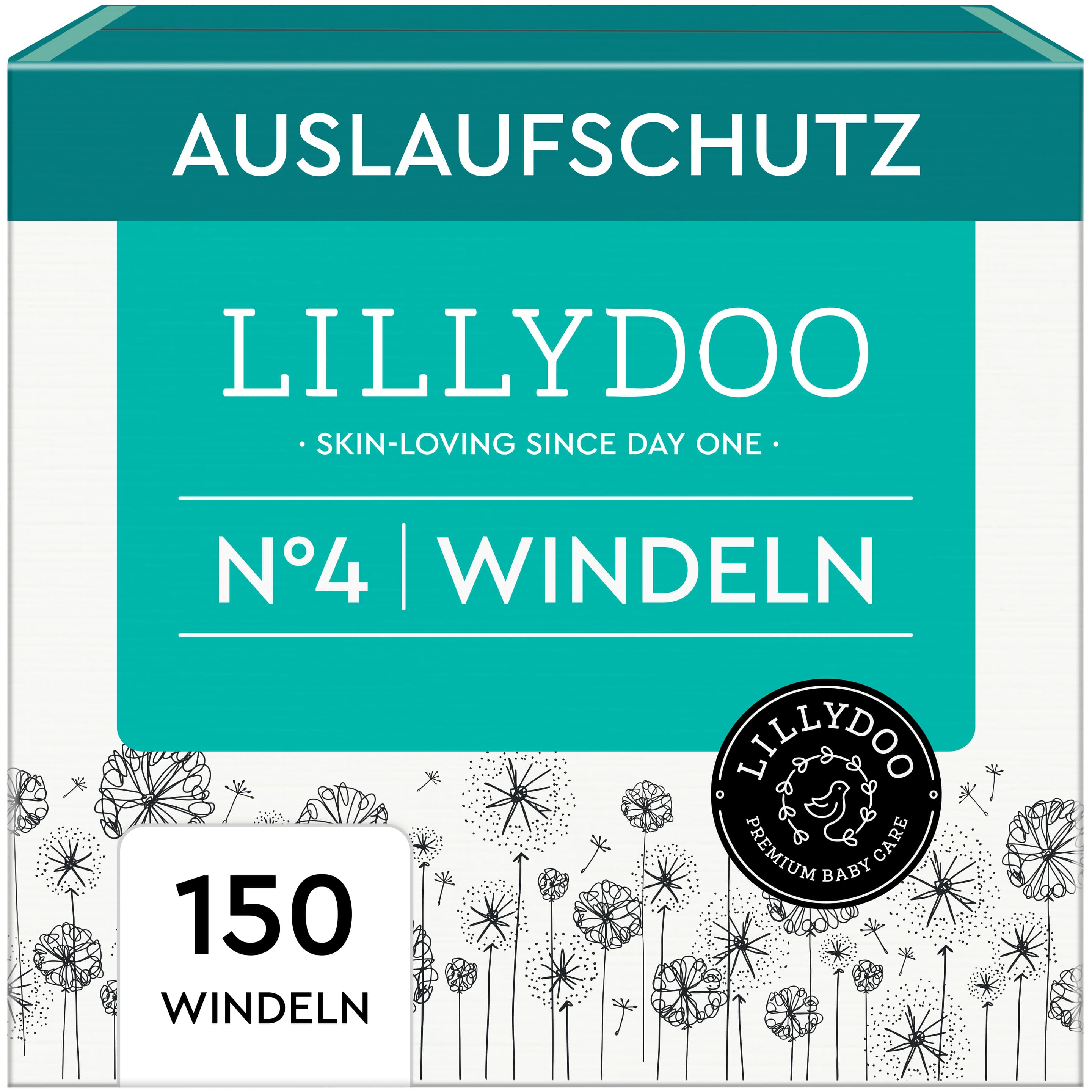 LILLYDOO Hautfreundliche Windeln Monatsbox, Größe 4 (9-14kg)