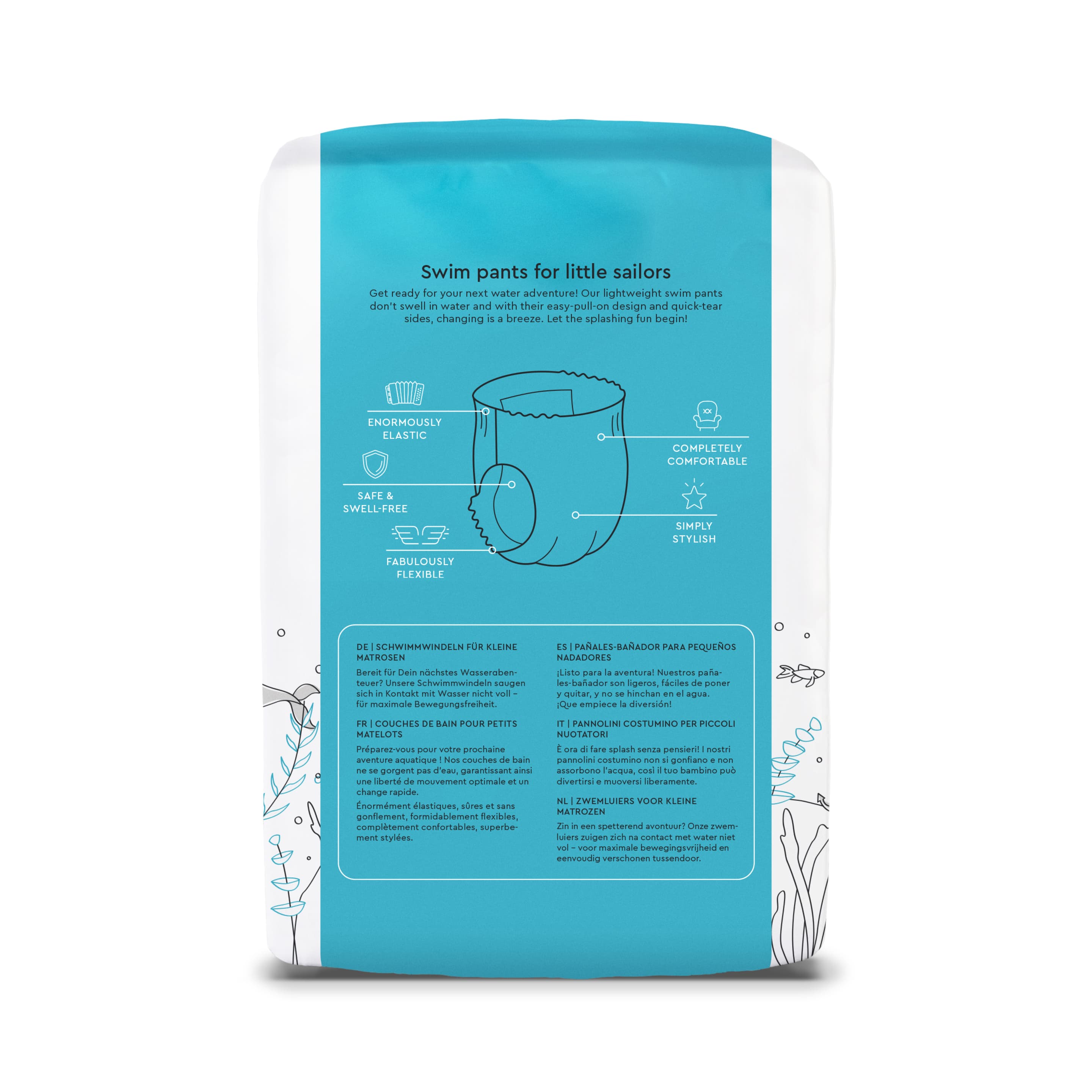Produktbild LILLYDOO Hautfreundliche Schwimmwindeln, Größe M (9-15kg) 2er Pack 2 von 7