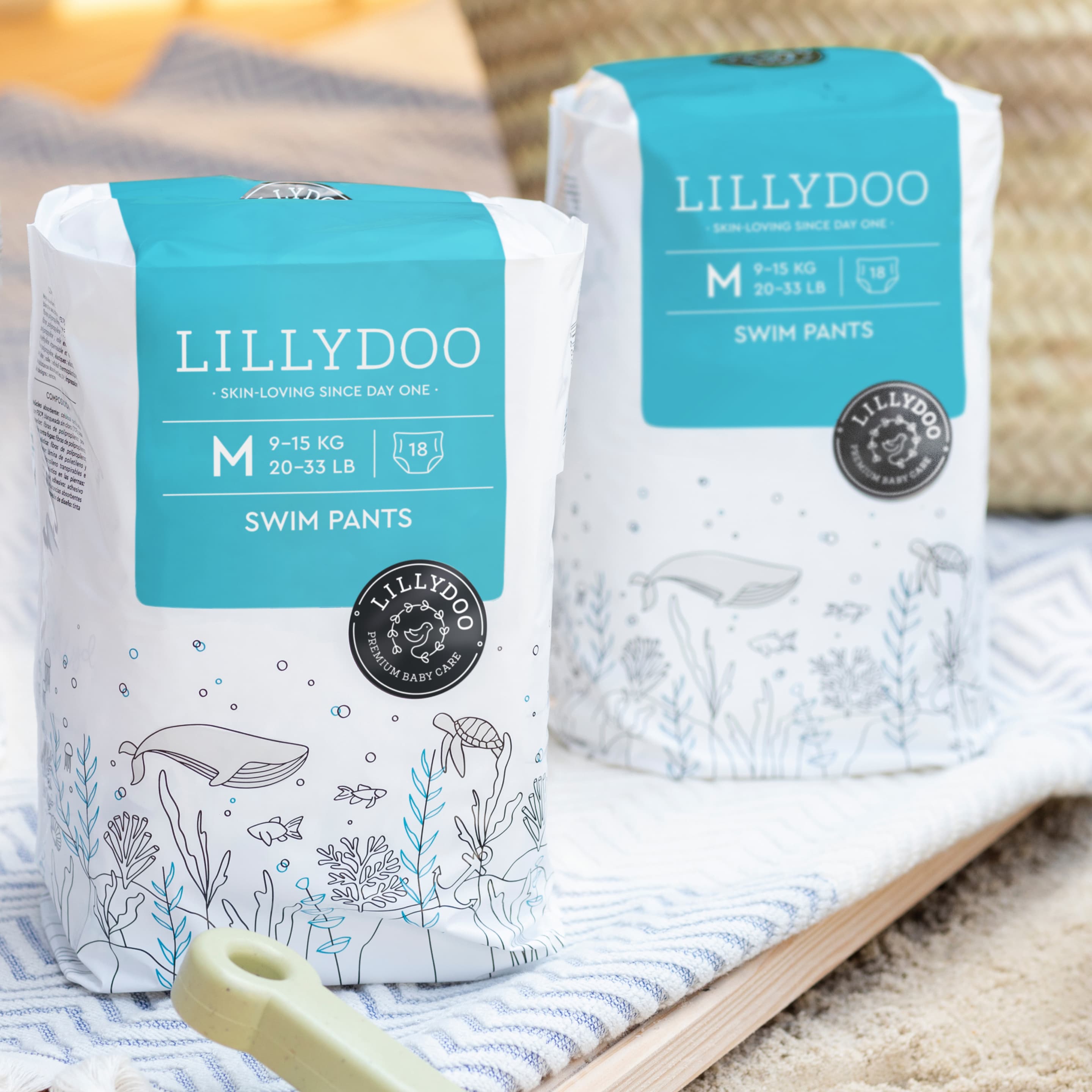 Produktbild LILLYDOO Hautfreundliche Schwimmwindeln, Größe M (9-15kg) 2er Pack 4 von 7